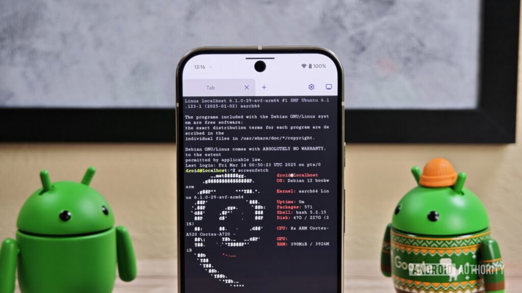 Android’s Linux Terminal app adds tabs so you can multitask more easily