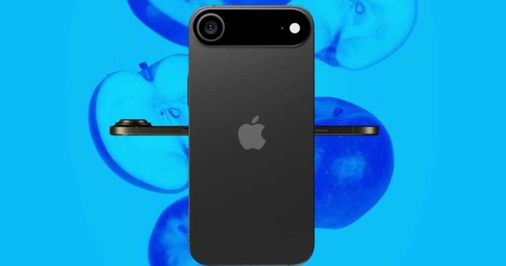 Apple iPhone 17 Air slim profile compared to iPhone 17 Pro in latest image