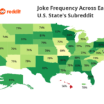 Mapping the Funniest US States on Reddit using AI