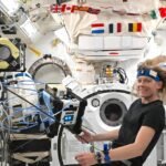 New ISS astronaut meets Bumble, Honey, and Queen robots