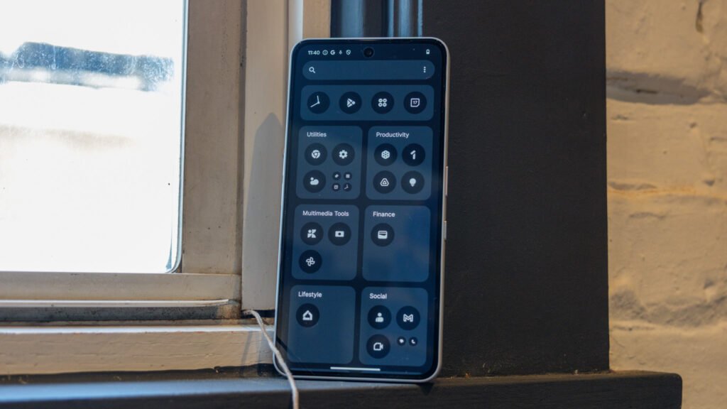 Nothing says AI can organize your app drawer, but it’s just simple categories