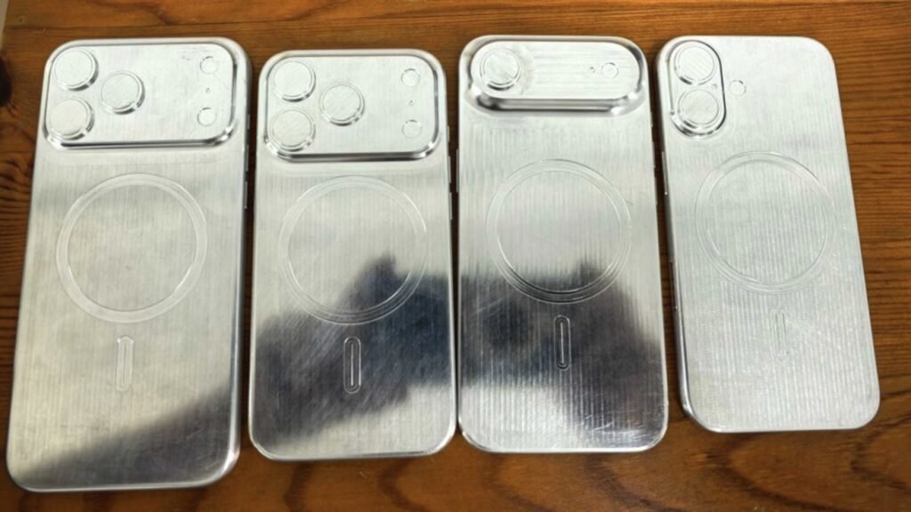 Reliable leaker shows off metal models of iPhone 17 range