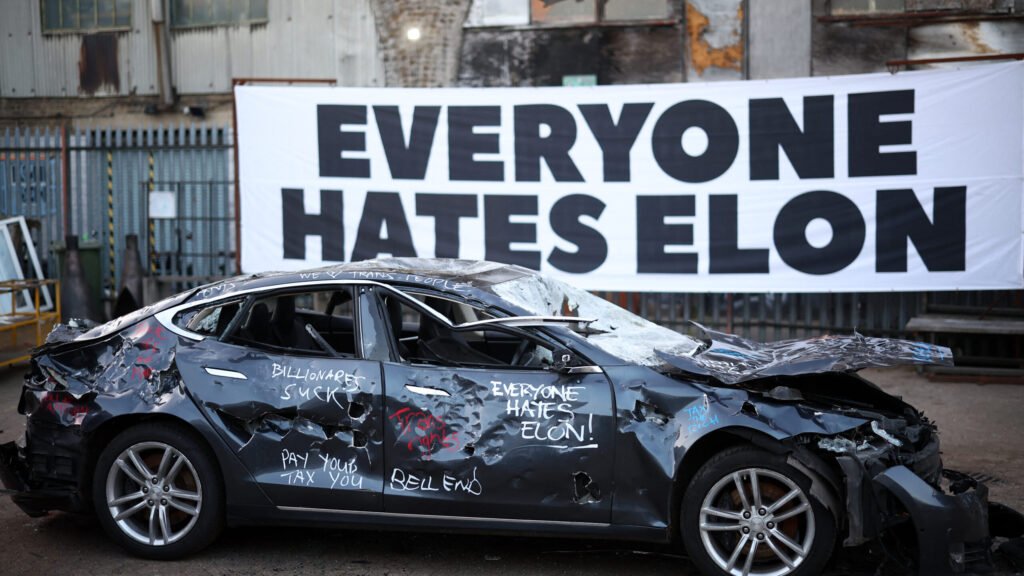 Musk’s politics see Tesla sales collapse in Europe